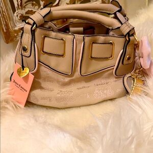 Juicy Couture Cream and Gold Shoulder Bag